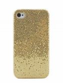 Capa dourada brilhante luxo para i-Phone 4 e 4s